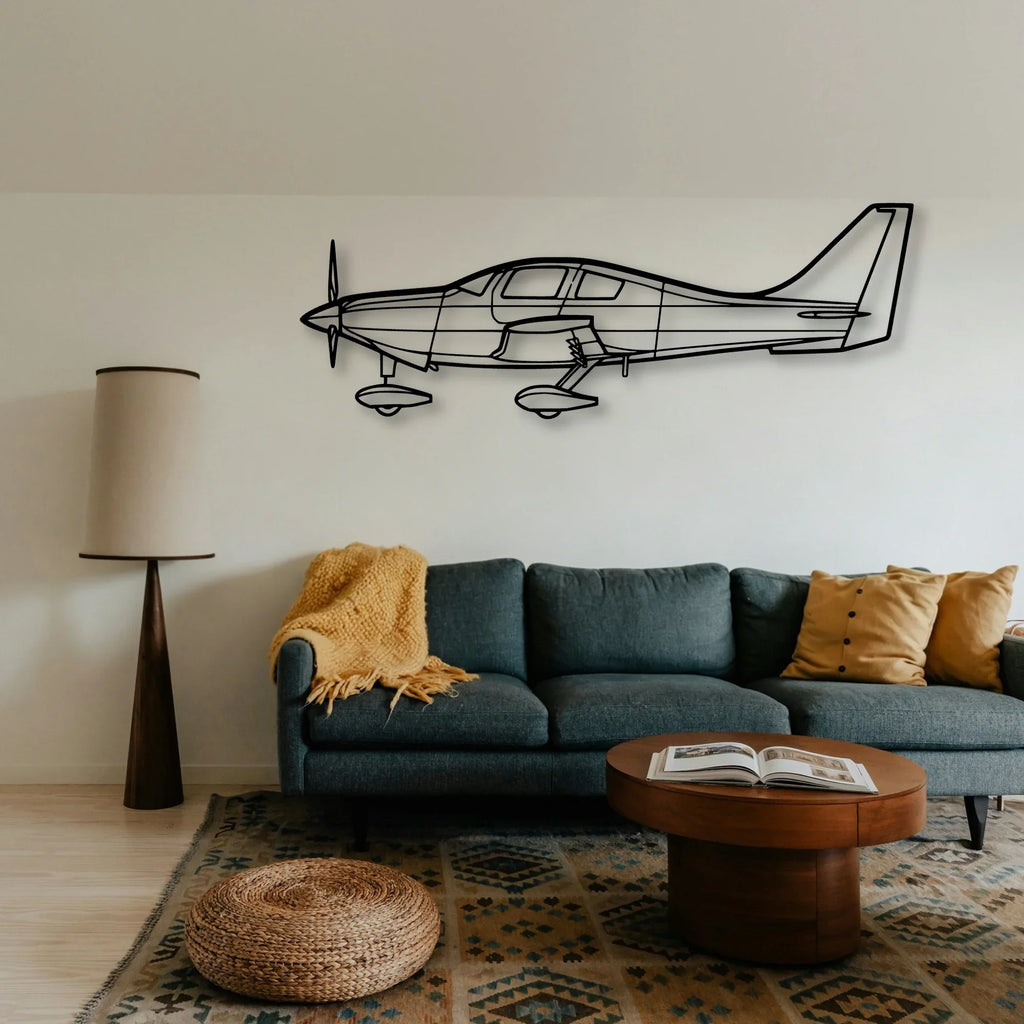400 Classic Aircraft Silhouette Metal Wall Art - Tinvibe