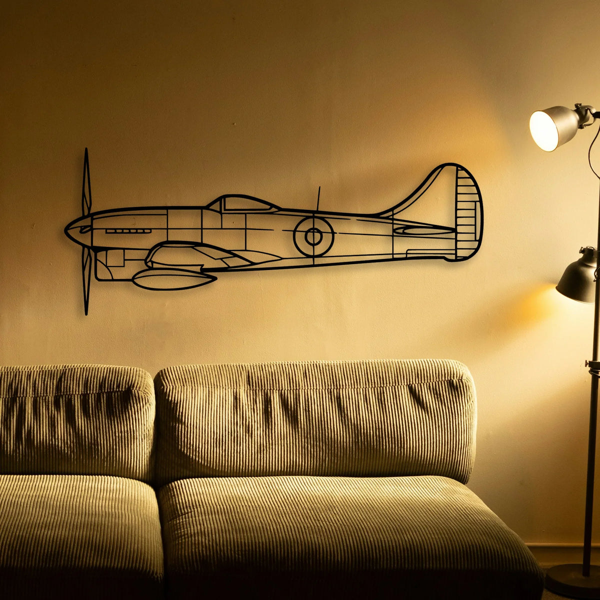 412EP Classic Aircraft Silhouette Metal Wall Art - Tinvibe