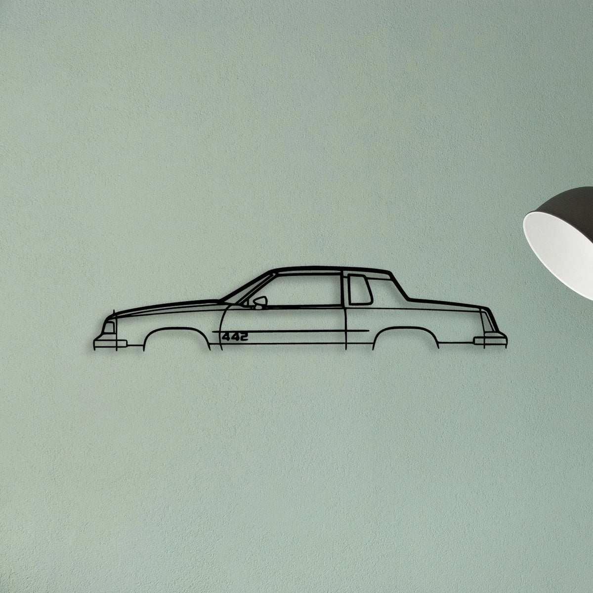 442 1987 Classic Silhouette Metal Wall Art - Tinvibe
