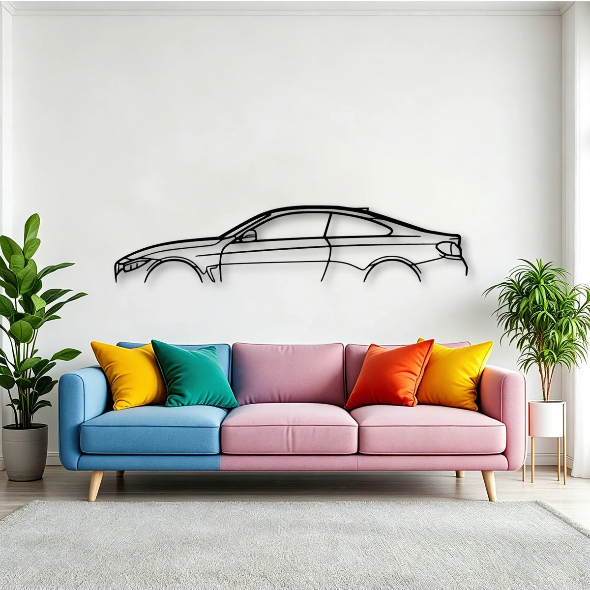 4 Series F32 Classic Silhouette Metal Wall Art - Tinvibe