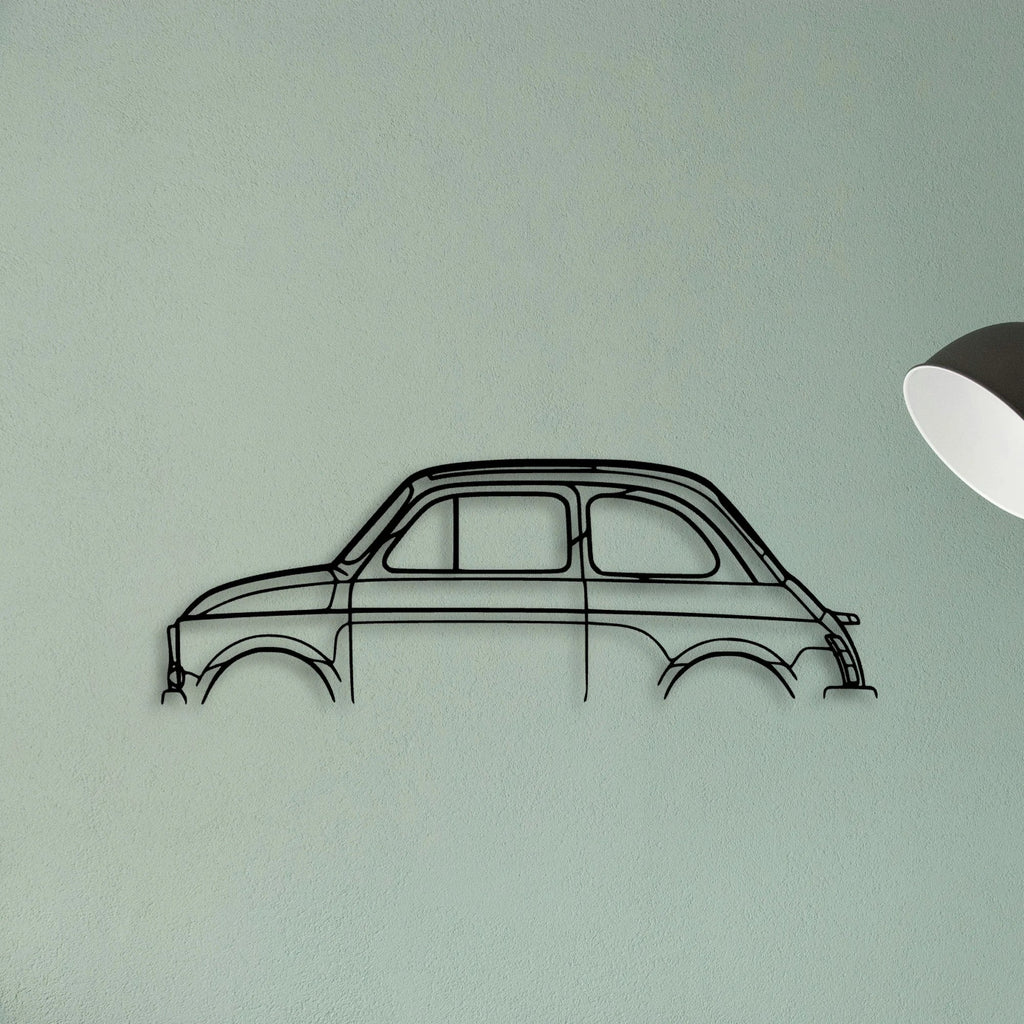 500 1971 Classic Silhouette Metal Wall Art - Tinvibe