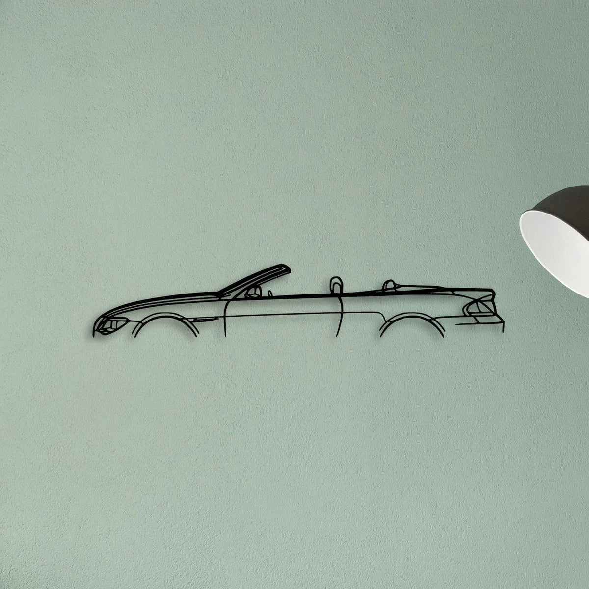 6 Series Convertible Classic Silhouette Metal Wall Art - Tinvibe