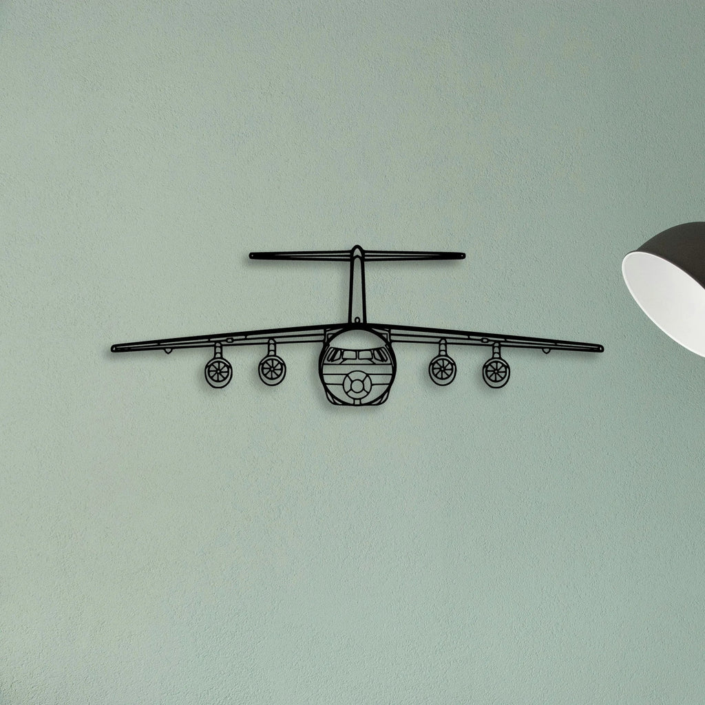 747 8 2 Classic Aircraft Silhouette Metal Wall Art - Tinvibe