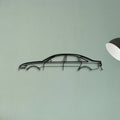 A6 2012 Classic Silhouette Metal Wall Art - Tinvibe
