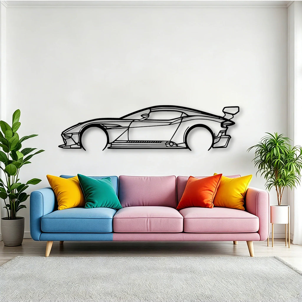 Aston Vulcan Classic Silhouette Metal Wall Art - Tinvibe