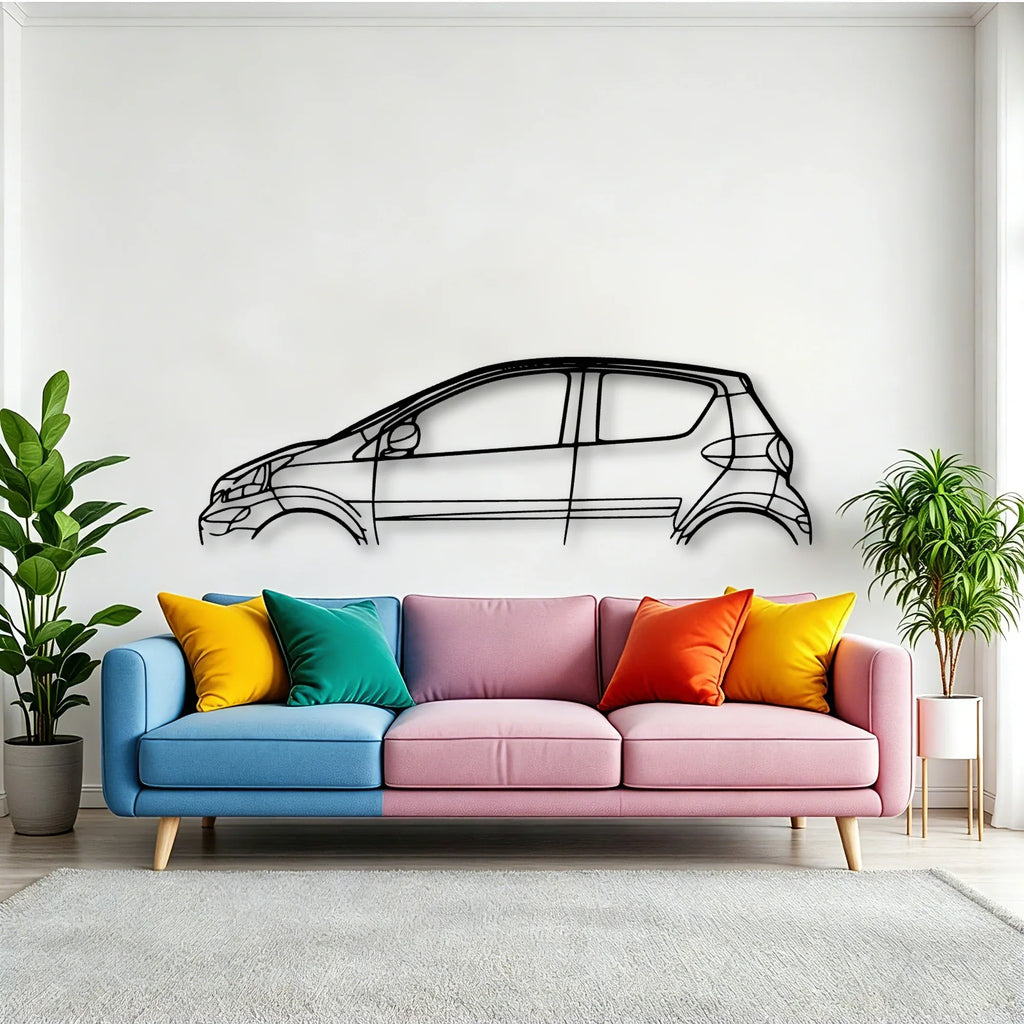 Aygo 2012 Classic Silhouette Metal Wall Art - Tinvibe