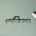 C10 1968 Classic Silhouette Metal Wall Art - Tinvibe