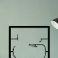 C7 Frame Classic Silhouette Metal Wall Art - Tinvibe