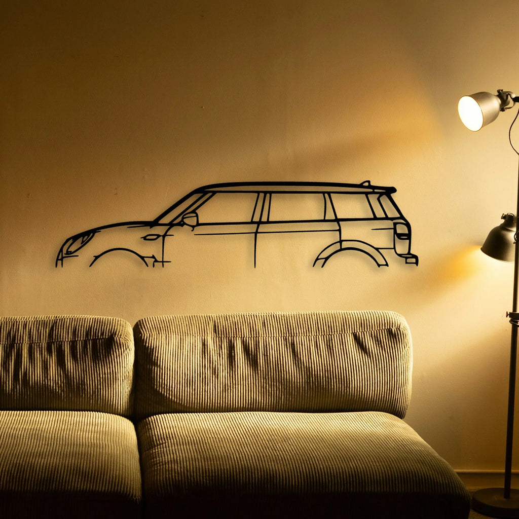 Clubman JCW 2019 Classic Silhouette Metal Wall Art - Tinvibe