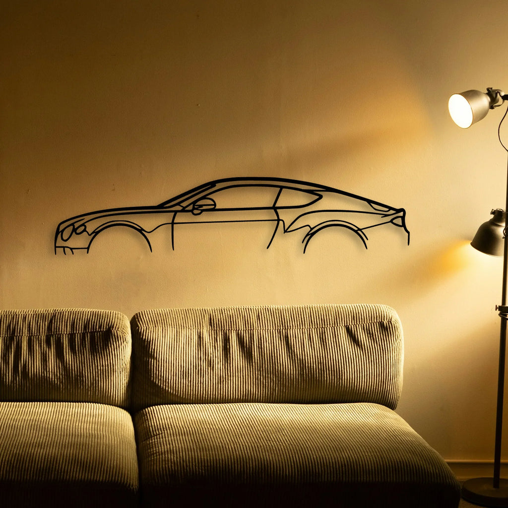 Continental GT Classic Silhouette Metal Wall Art - Tinvibe