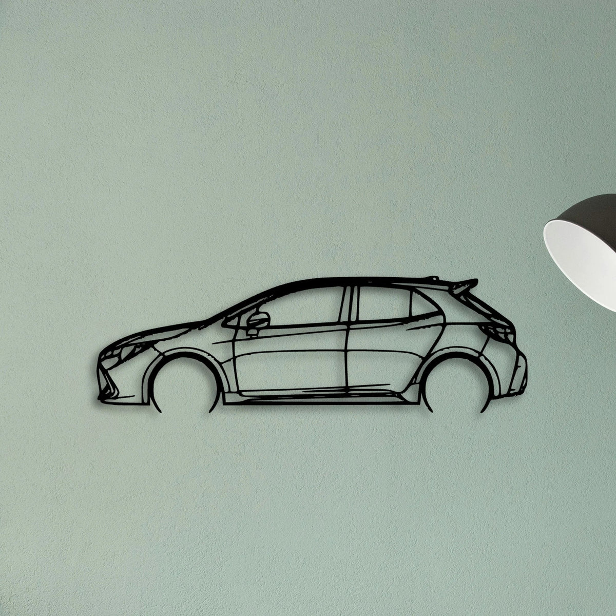 Corolla 2019 Classic Silhouette Metal Wall Art - Tinvibe