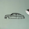 Coupe 1950 Classic Silhouette Metal Wall Art - Tinvibe
