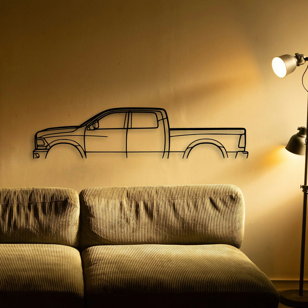 Cummins 3500 Classic Silhouette Metal Wall Art - Tinvibe