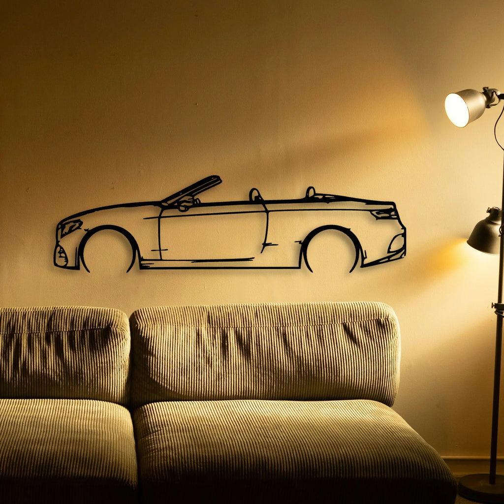 E450 2020 Cabrio Classic Silhouette Metal Wall Art - Tinvibe