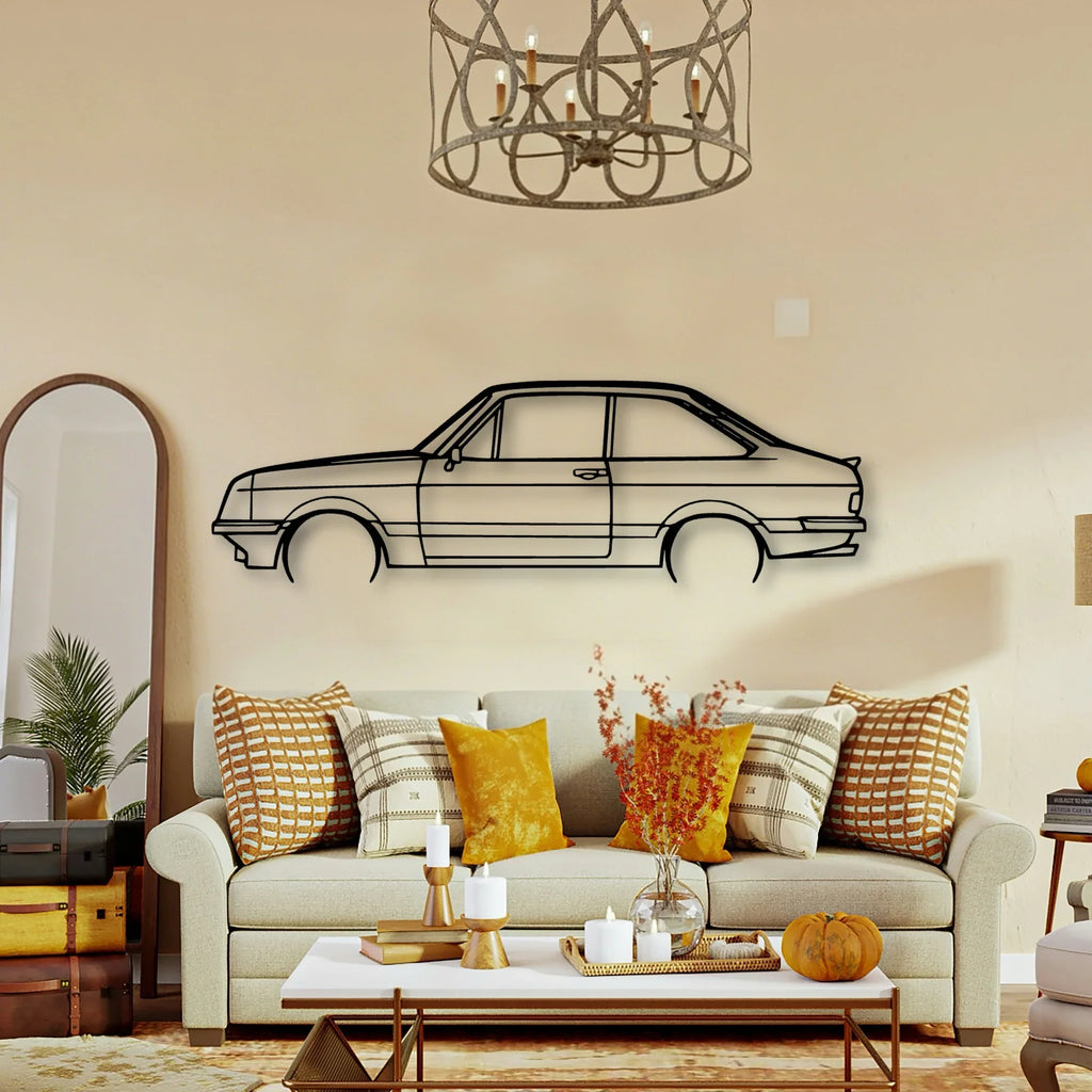 Escort MK2 RS2000 Classic Silhouette Metal Wall Art - Tinvibe