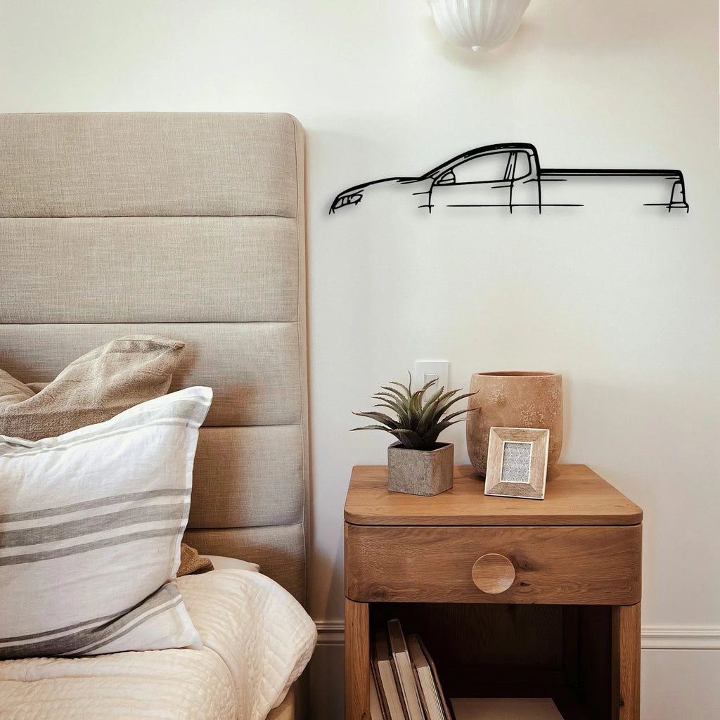 F6 Falcon UTE Classic Silhouette Metal Wall Art - Tinvibe