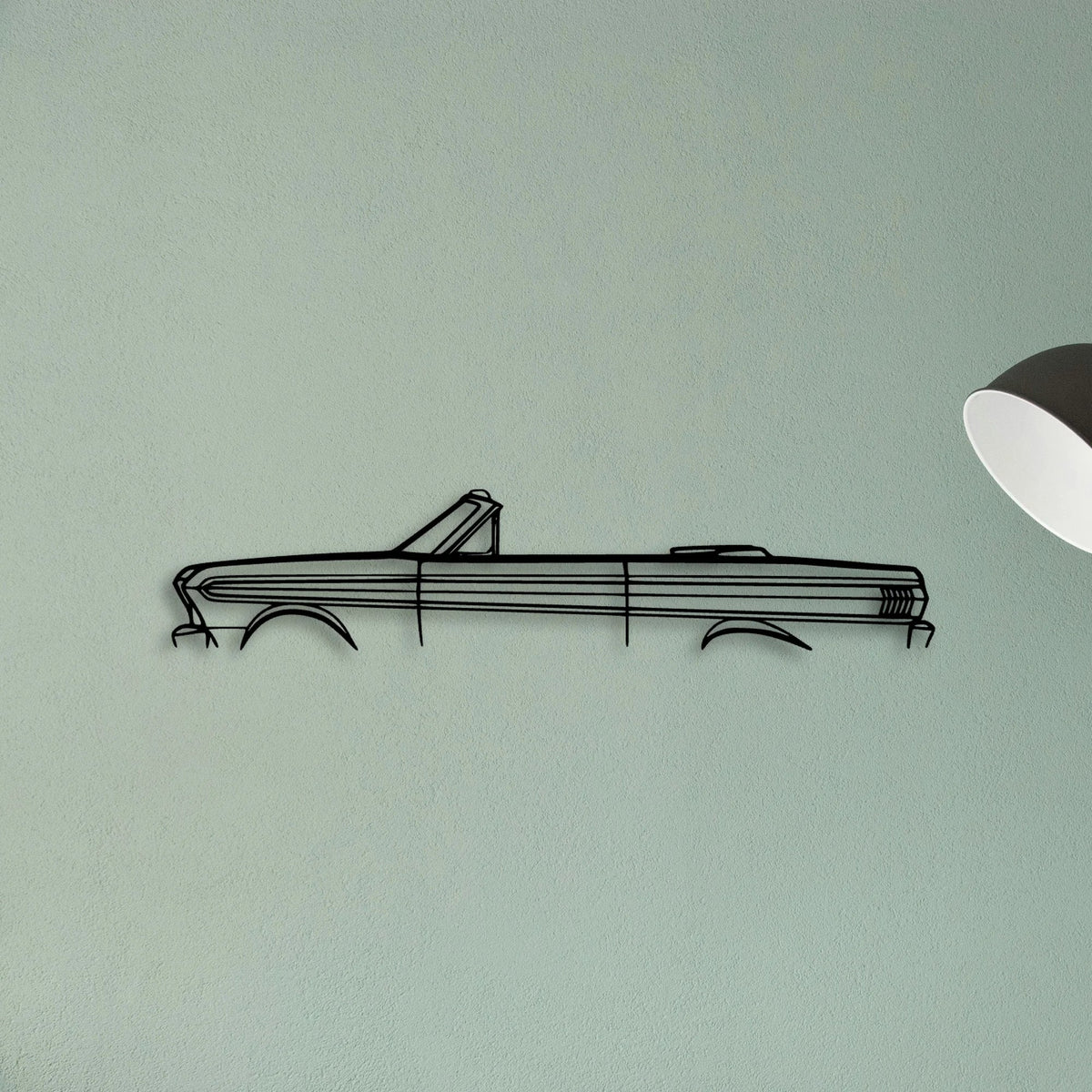 Falcon 1964 Classic Silhouette Metal Wall Art - Tinvibe