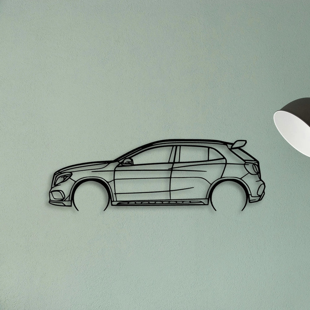 GLA45 Classic Silhouette Metal Wall Art - Tinvibe