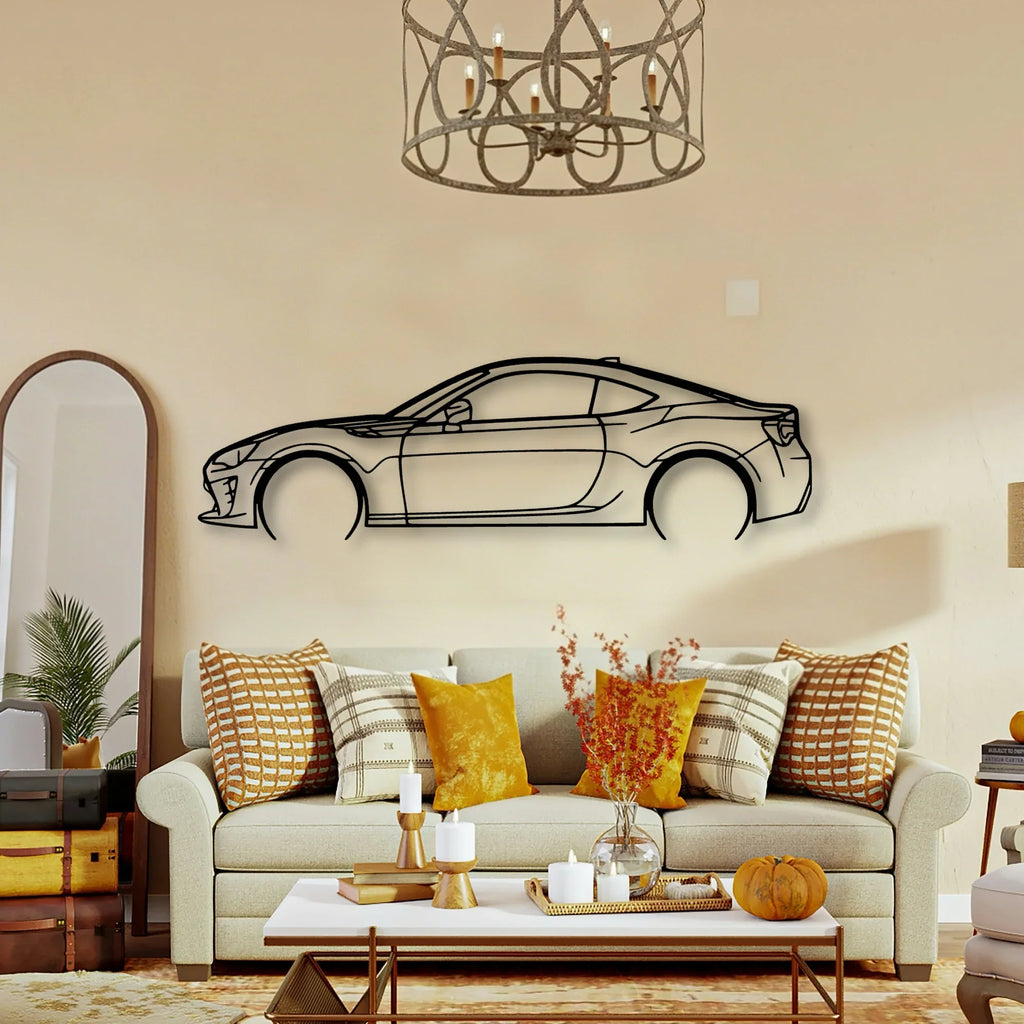 GT86 2017 Classic Silhouette Metal Wall Art - Tinvibe