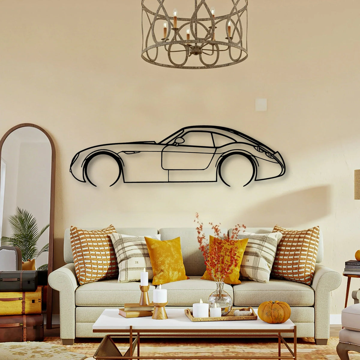 GT MF4 Classic Silhouette Metal Wall Art - Tinvibe
