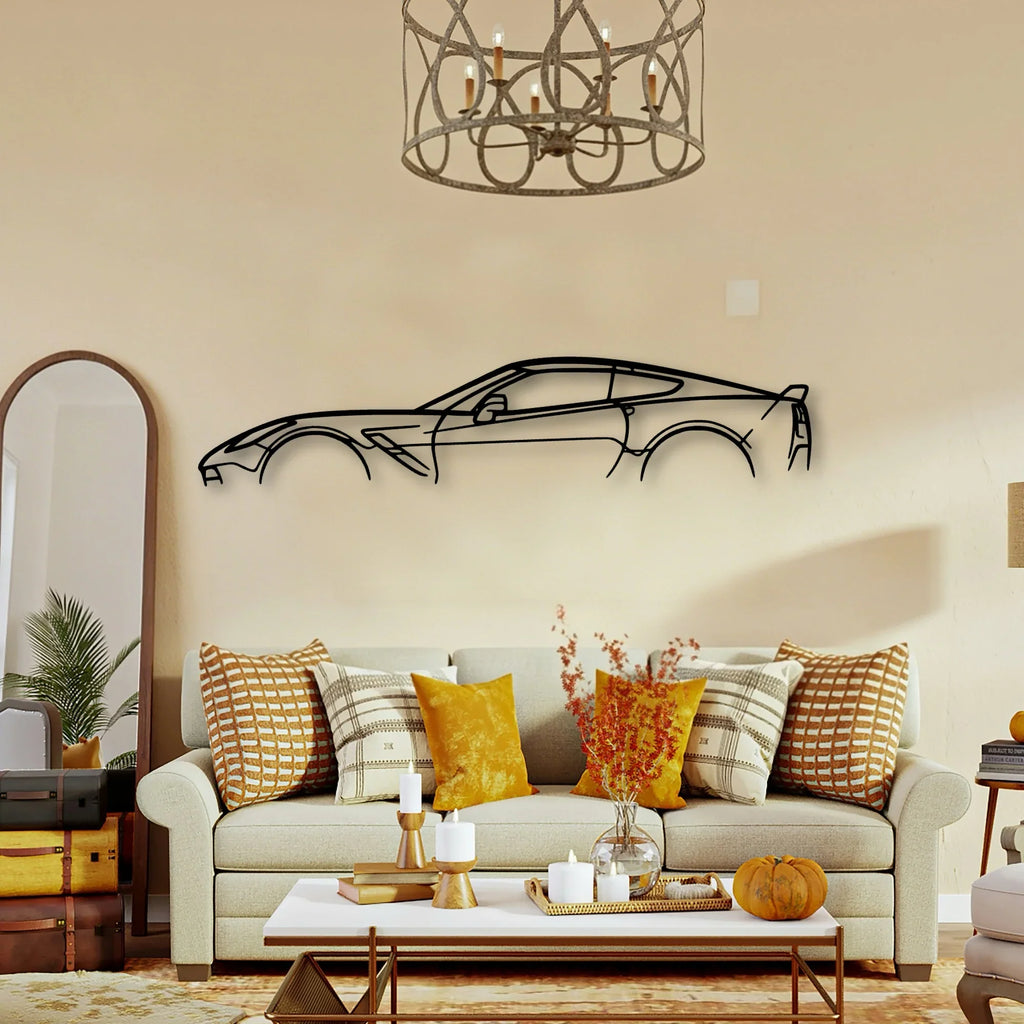 Grand Sport C7 Classic Silhouette Metal Wall Art - Tinvibe