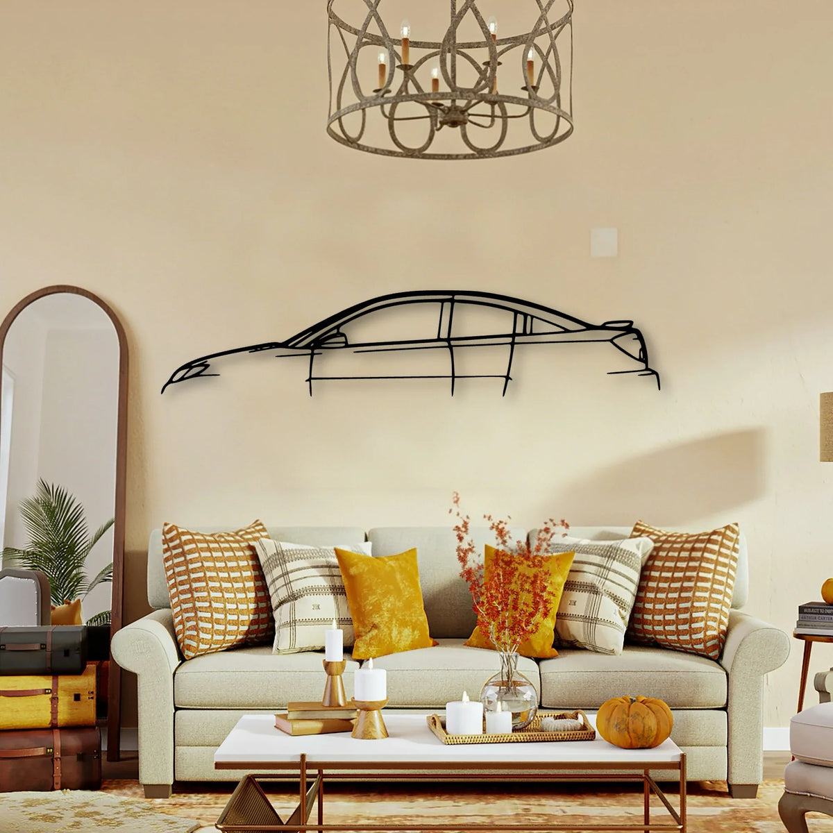 ION 2006 Classic Silhouette Metal Wall Art - Tinvibe