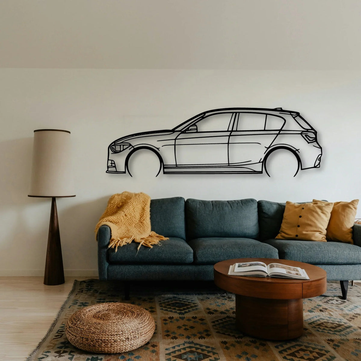 M135I 2014 Classic Silhouette Metal Wall Art - Tinvibe