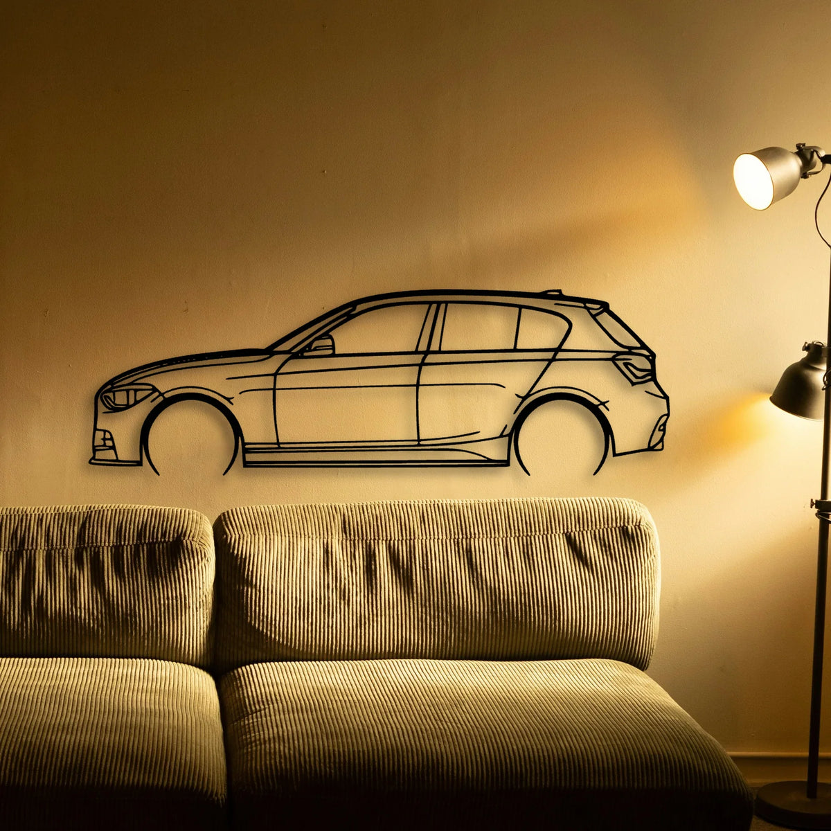 M135I 2014 Classic Silhouette Metal Wall Art - Tinvibe