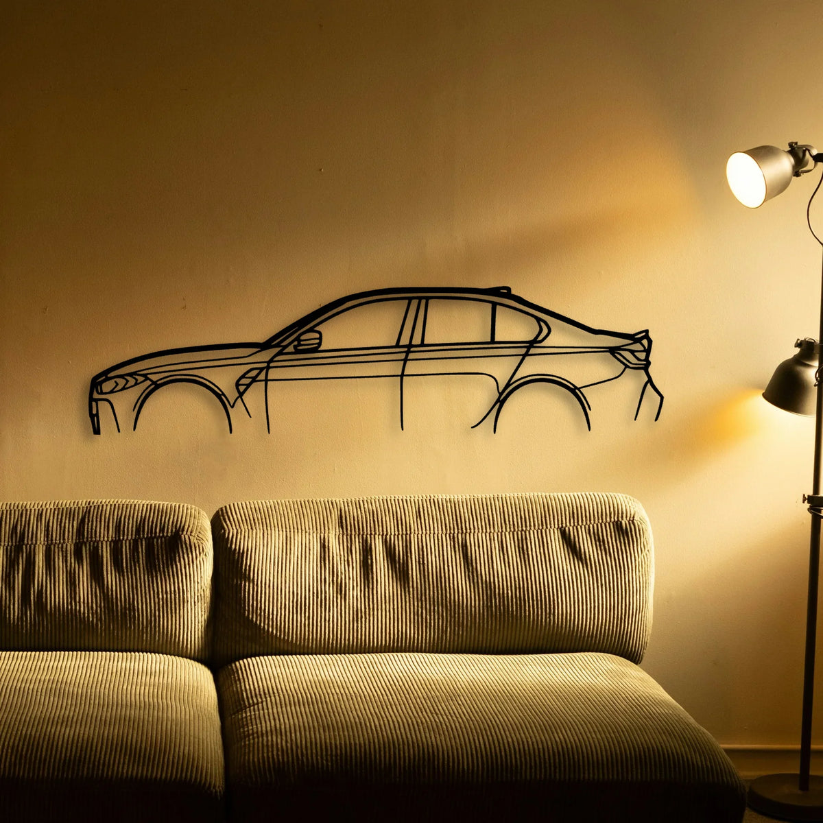 M3 G80 Classic Silhouette Metal Wall Art - Tinvibe