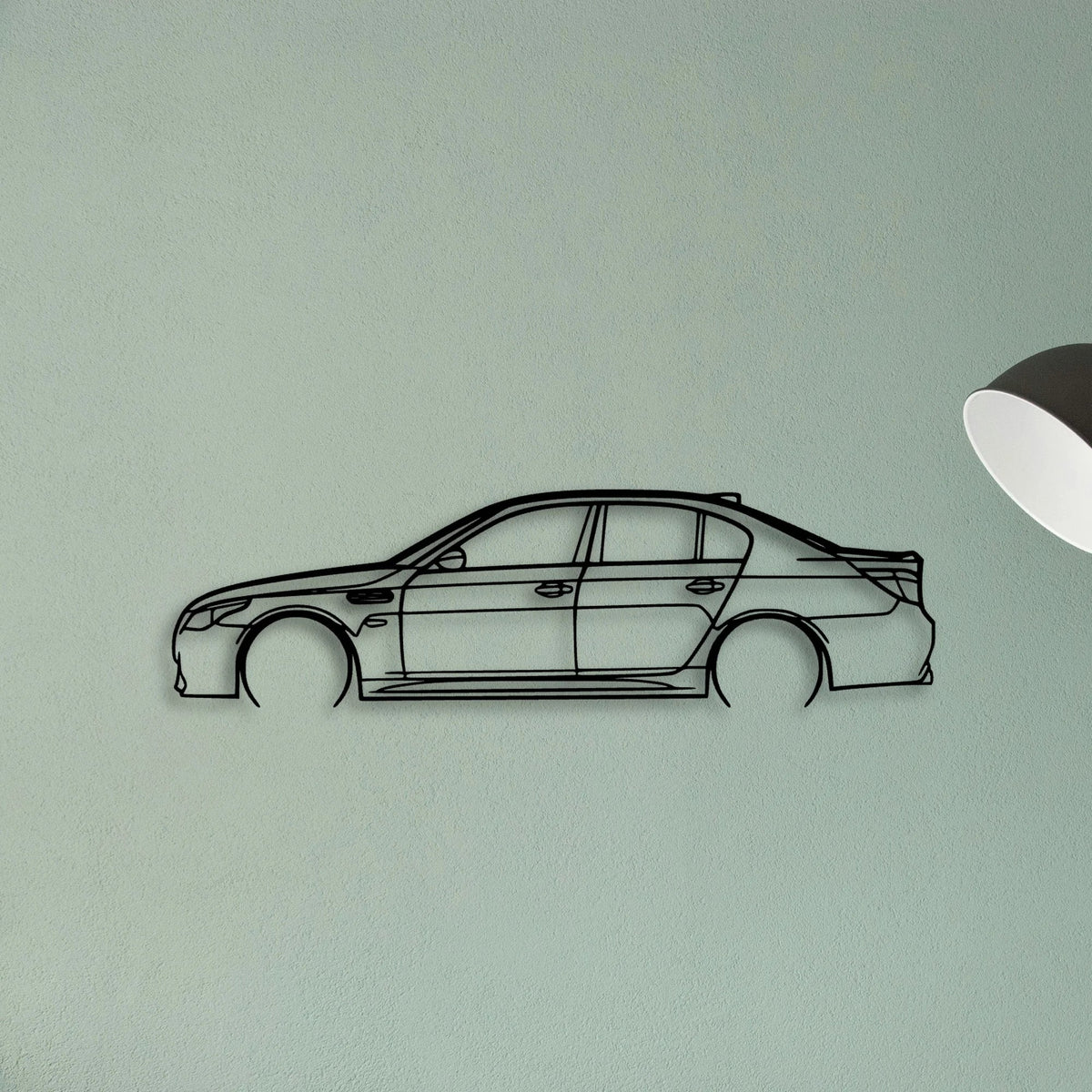M5 E60 2 Classic Silhouette Metal Wall Art - Tinvibe