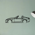 MX 5 RF 2 Classic Silhouette Metal Wall Art - Tinvibe