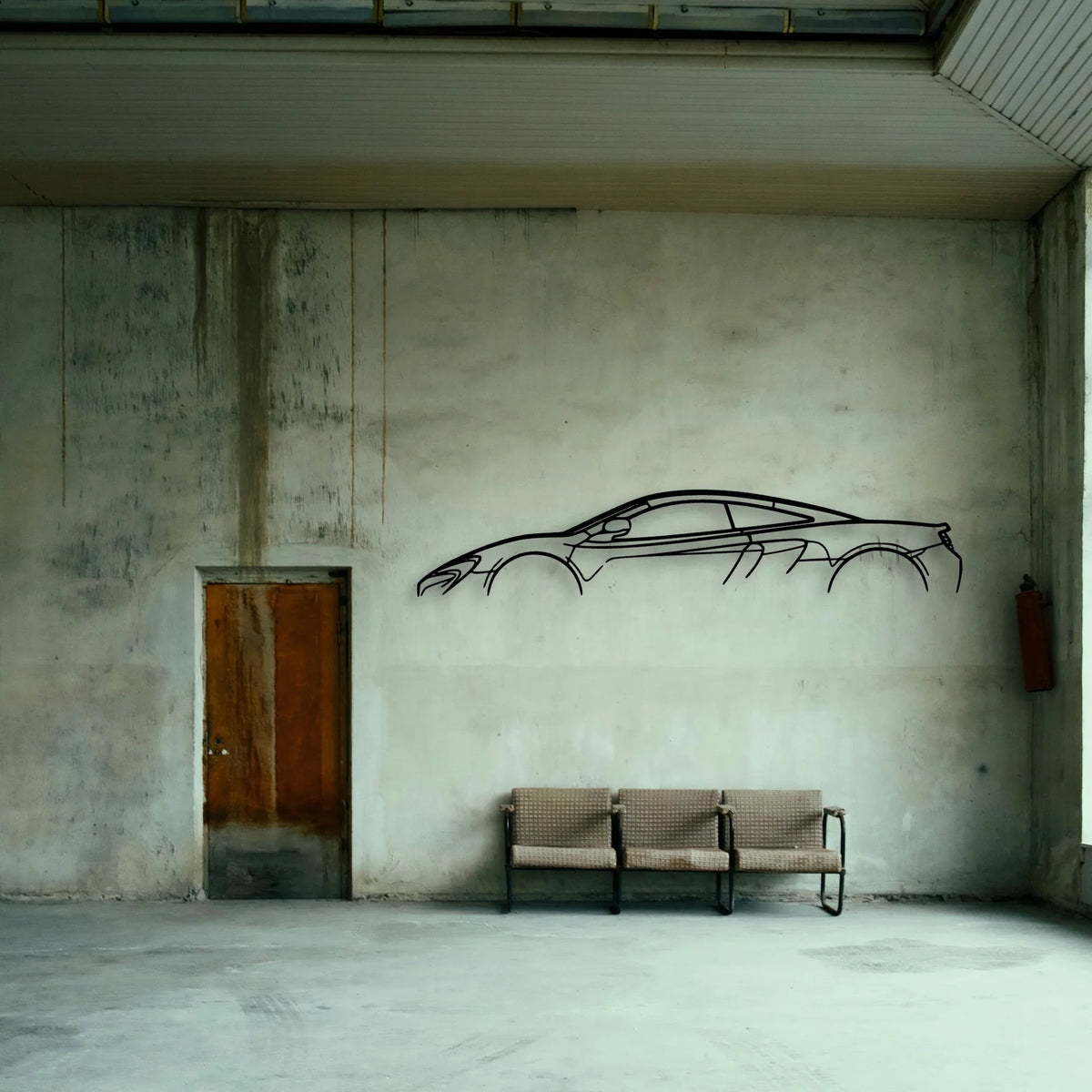 MCL 650S Classic Silhouette Metal Wall Art - Tinvibe