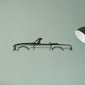 Mercedes SL Pagoda Classic Silhouette Metal Wall Art - Tinvibe