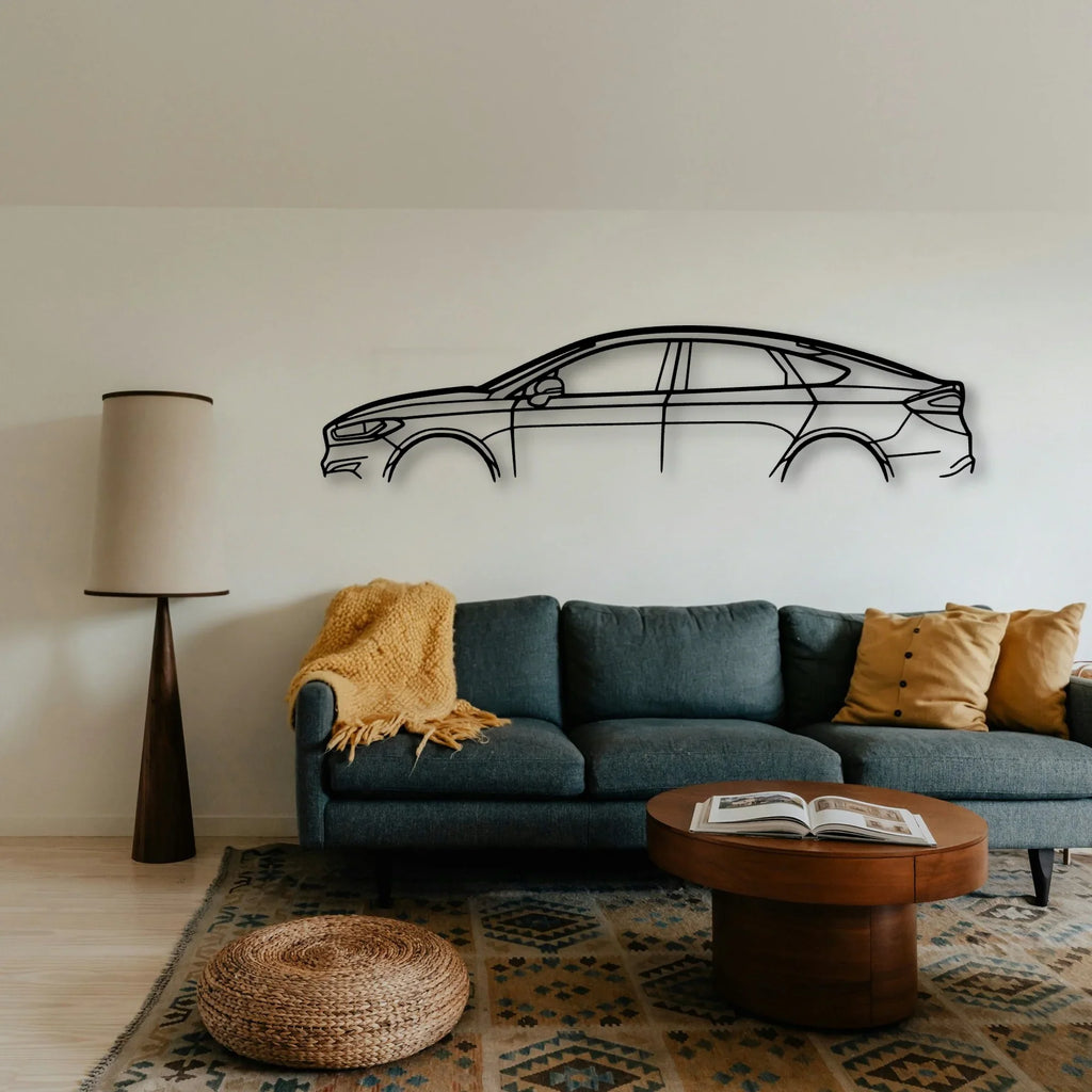 Mondeo Fusion 2015 Classic Silhouette Metal Wall Art - Tinvibe