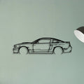 Mustang GT 2007 California Classic Silhouette Metal Wall Art - Tinvibe