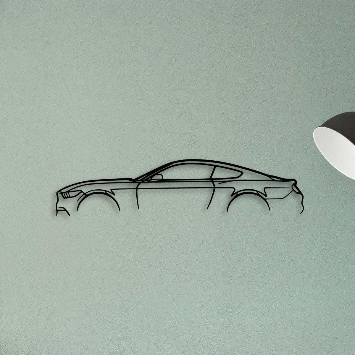 Mustang GT S550 Classic Silhouette Metal Wall Art - Tinvibe