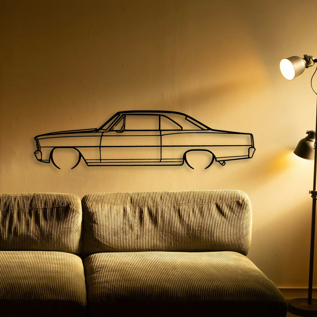NO 1966 Classic Silhouette Metal Wall Art - Tinvibe