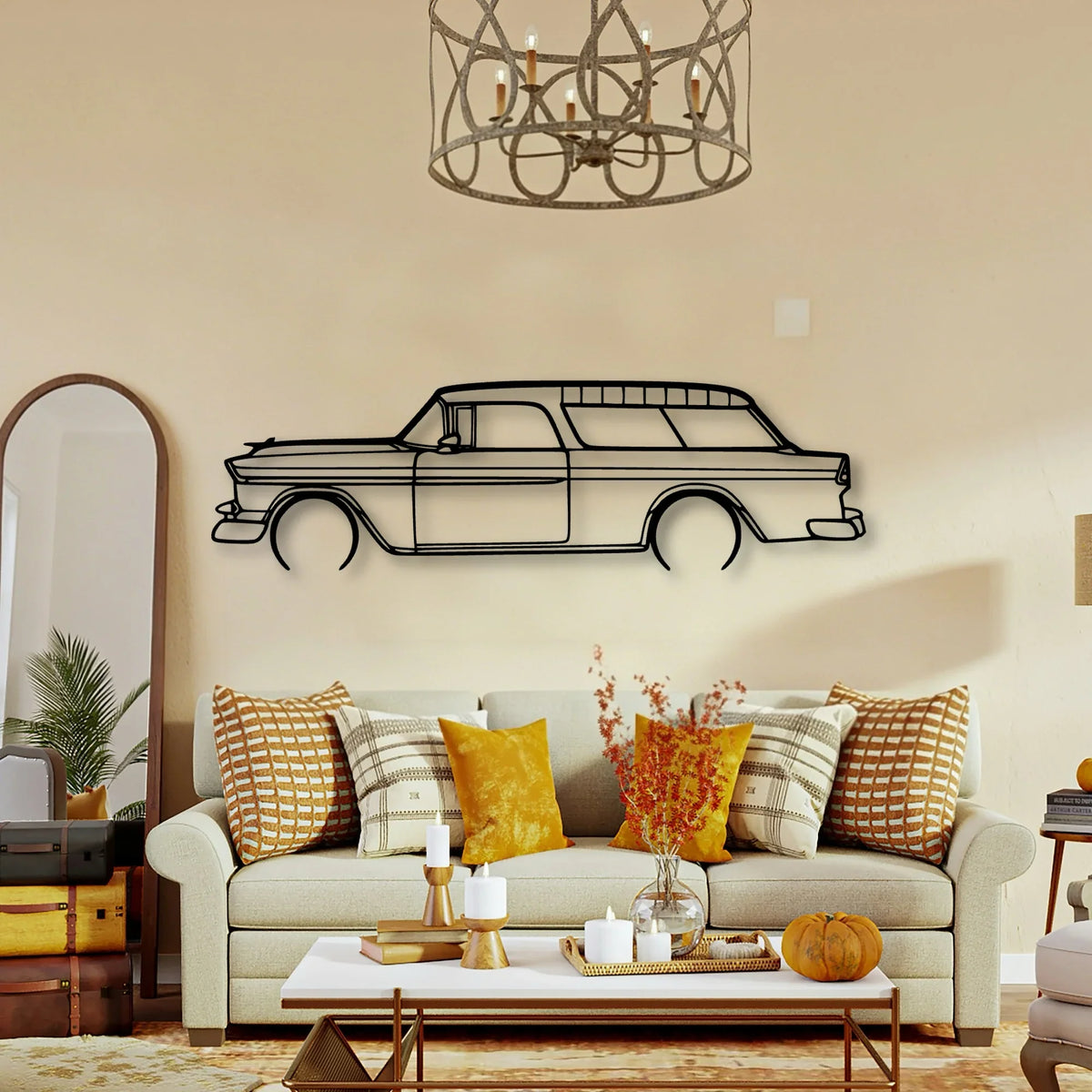 Nomad 1955 Classic Silhouette Metal Wall Art - Tinvibe