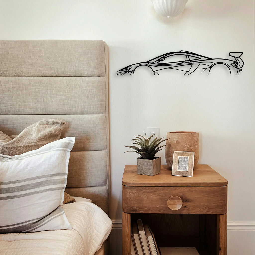 P1 GTR 2015 Classic Silhouette Metal Wall Art - Tinvibe