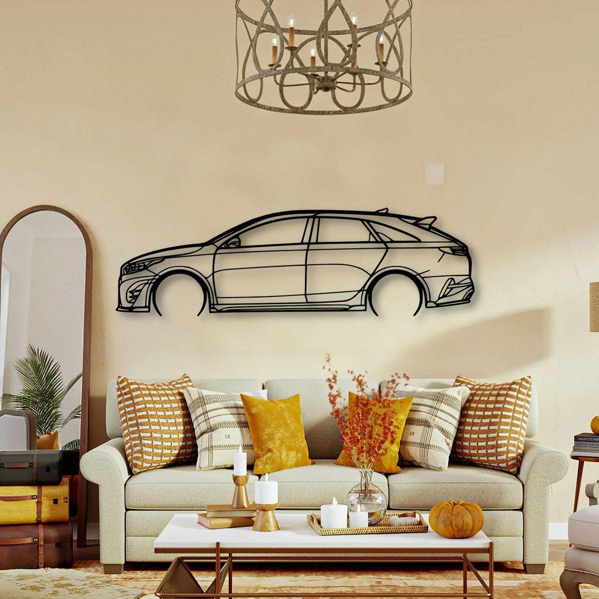 Proceed GT 2022 Classic Silhouette Metal Wall Art - Tinvibe
