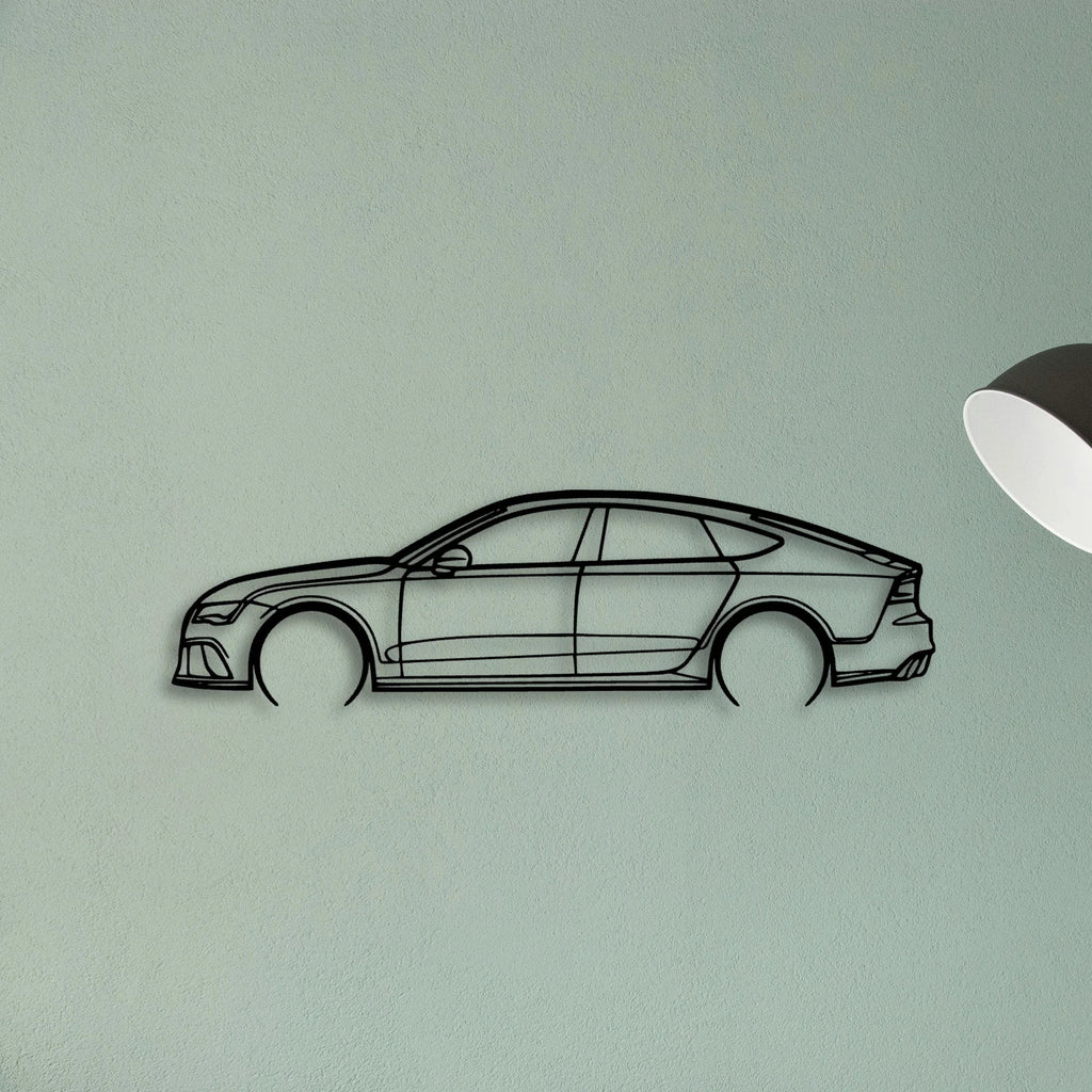 RS7 MK1 2 Classic Silhouette Metal Wall Art - Tinvibe