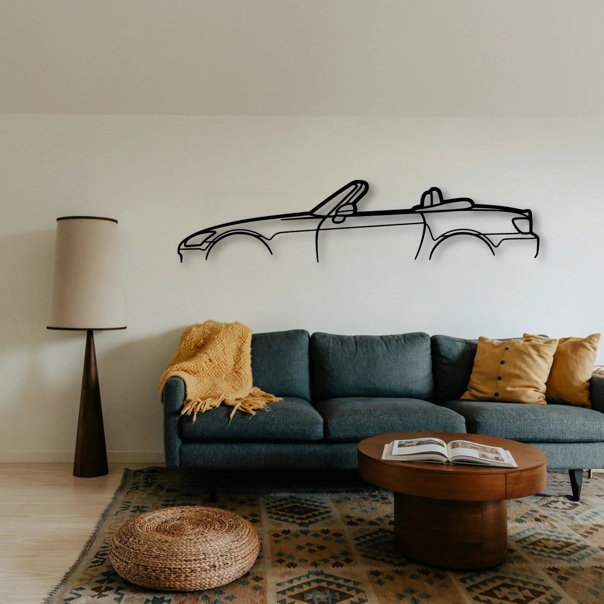 S2000 Classic Silhouette Metal Wall Art - Tinvibe