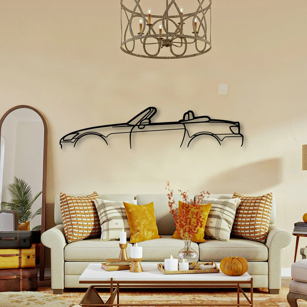 S2000 Classic Silhouette Metal Wall Art - Tinvibe