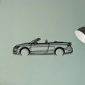 S3 Convertible 2015 Classic Silhouette Metal Wall Art - Tinvibe
