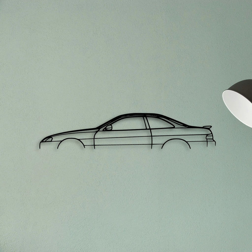 SC300 1999 Classic Silhouette Metal Wall Art - Tinvibe
