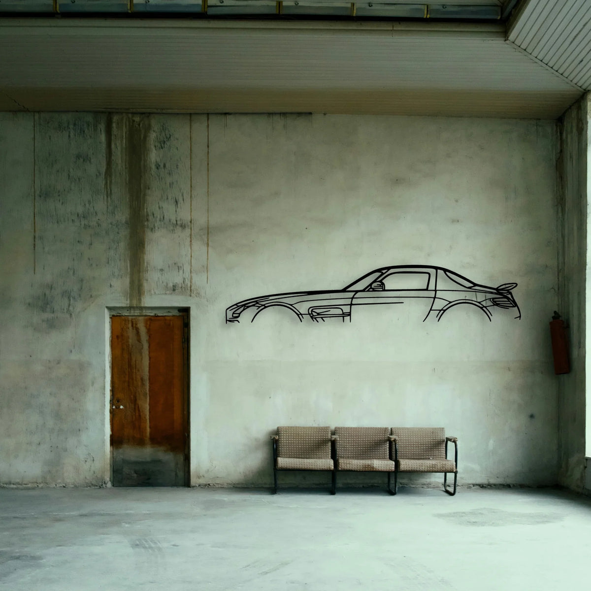 SLS AMG Classic Silhouette Metal Wall Art - Tinvibe