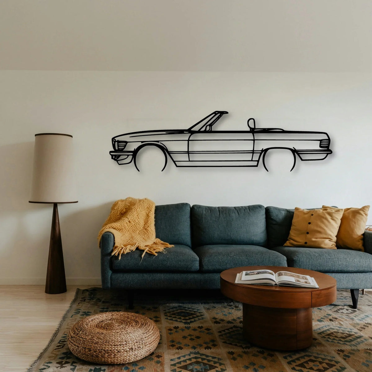 SL 1987 Classic Silhouette Metal Wall Art - Tinvibe