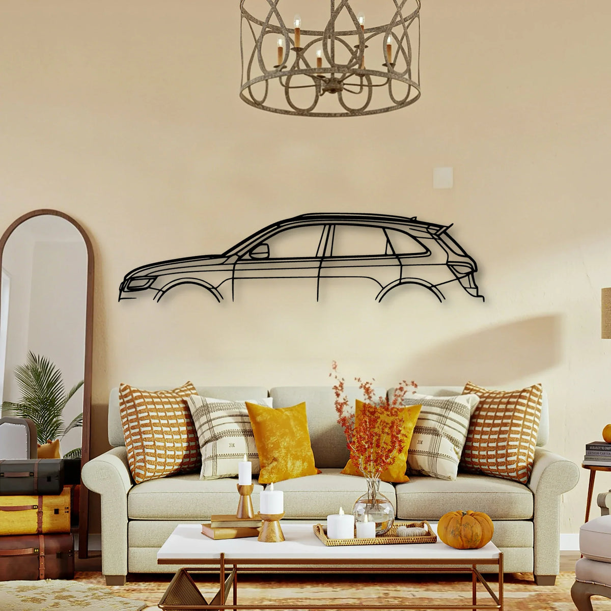 SQ5 2018 2 Classic Silhouette Metal Wall Art - Tinvibe