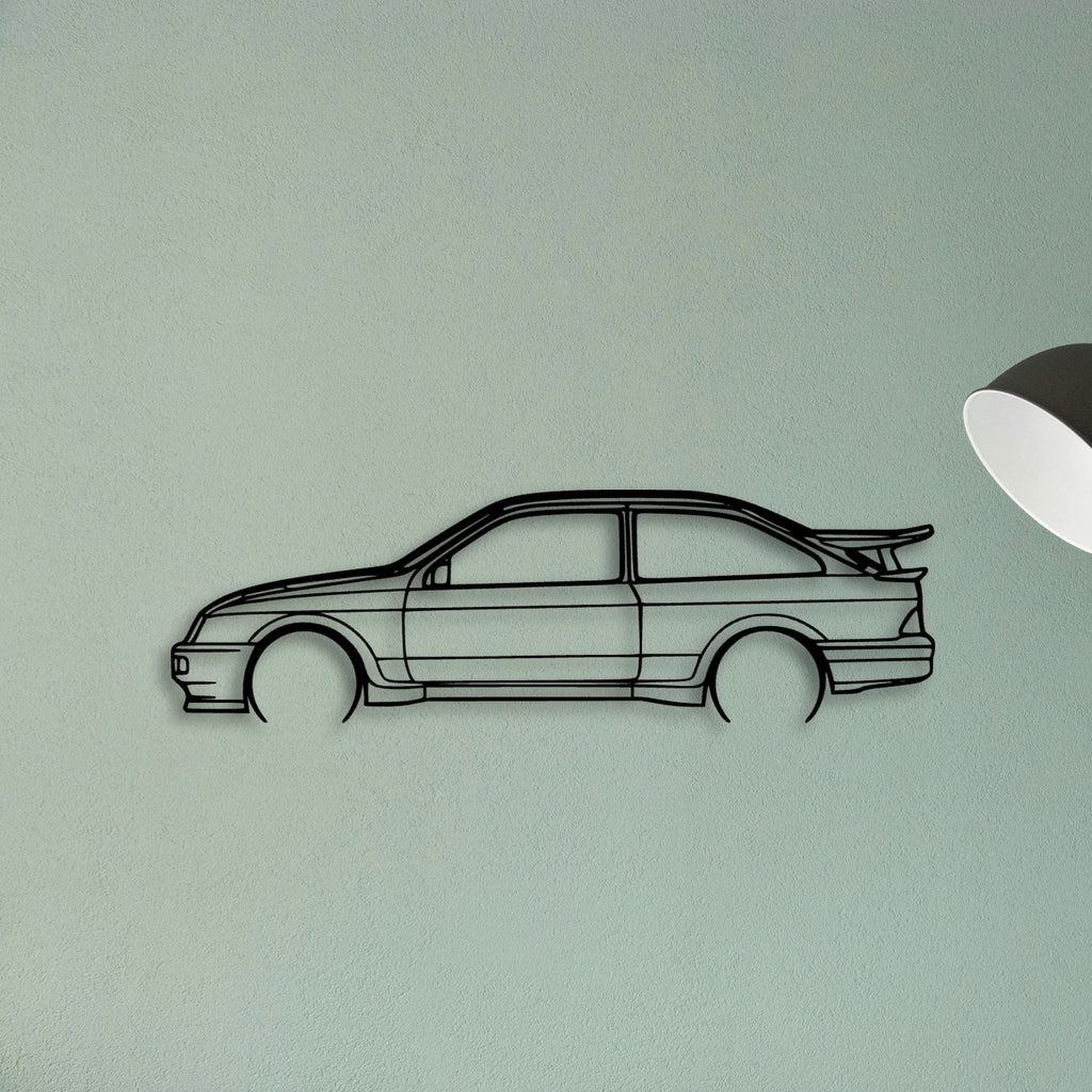 Sierra RS500 1987 Classic Silhouette Metal Wall Art - Tinvibe