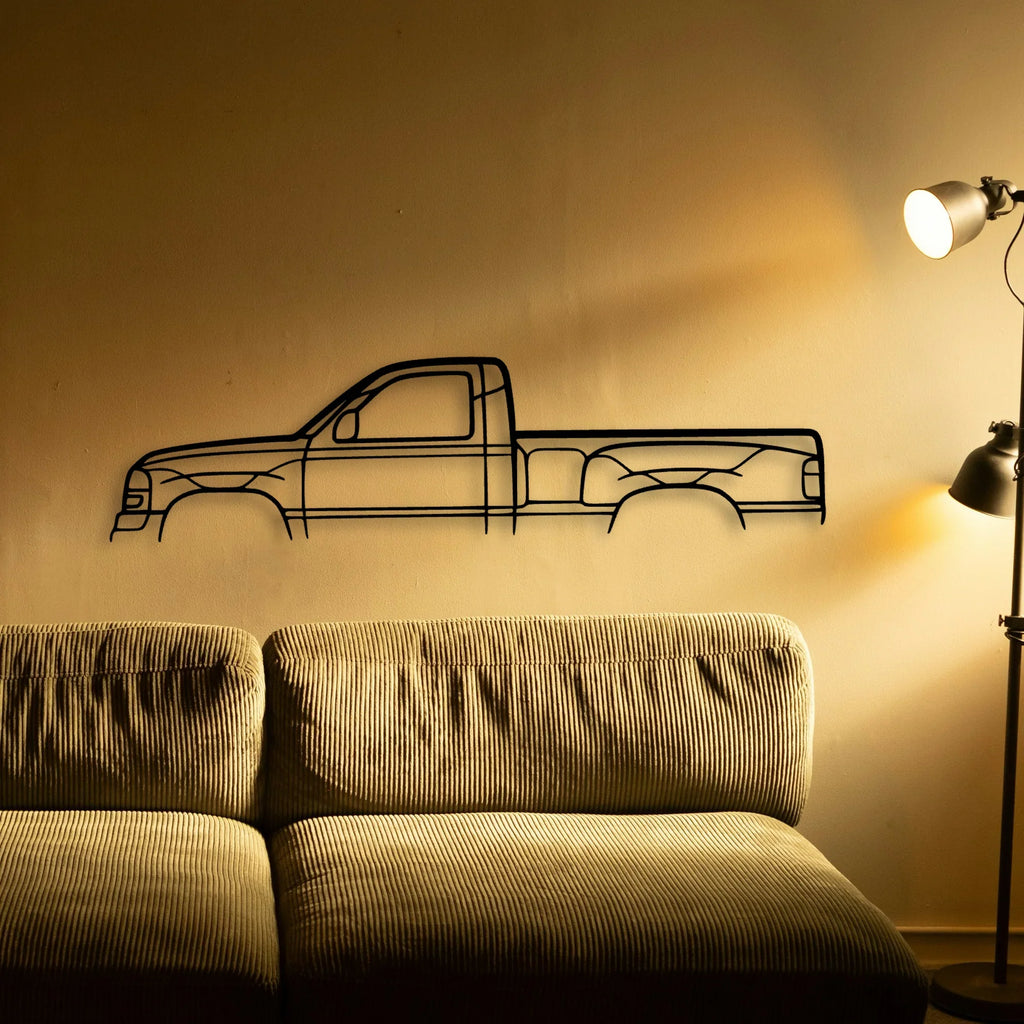 Sierra Single CAB Classic Silhouette Metal Wall Art - Tinvibe